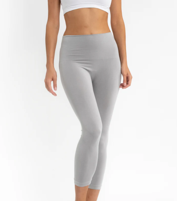 High Waisted Cropped Leggings - Missy & Curvy