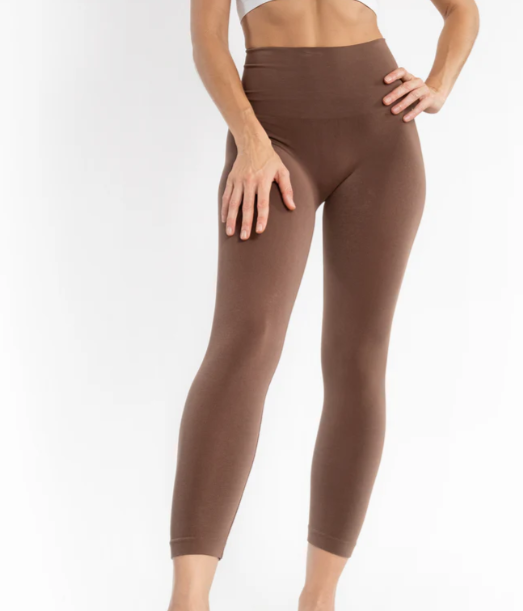 High Waisted Cropped Leggings - Missy & Curvy