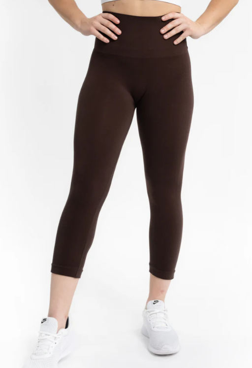 High Waisted Cropped Leggings - Missy & Curvy
