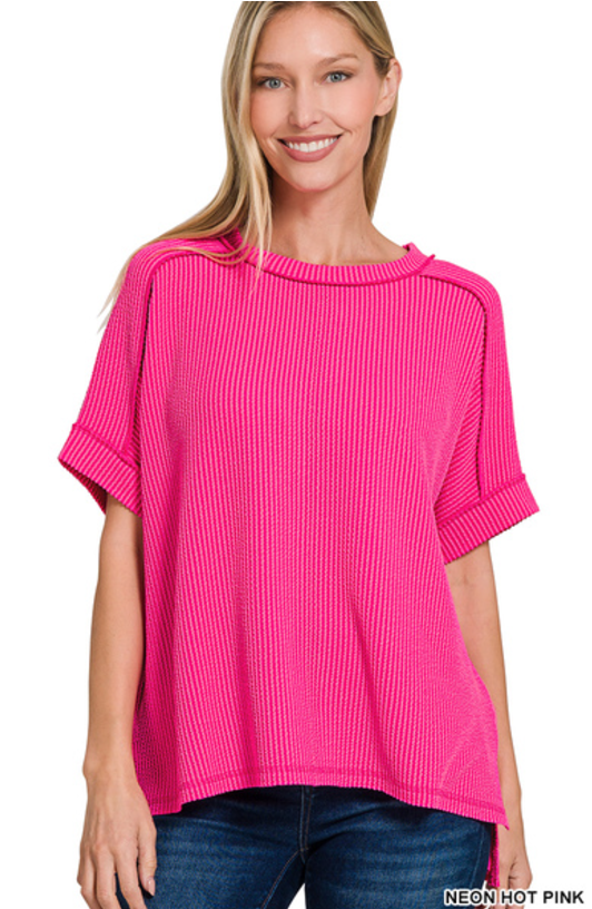 Corded Cuff Sleeve Top