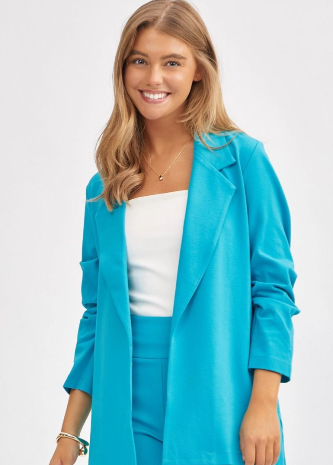 3/4 Sleeve Blazer  - 7 Color Options