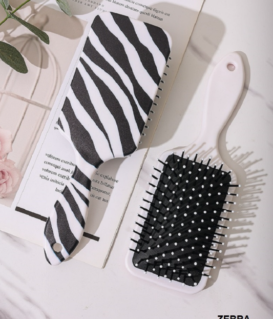 Trendy Design Large Detangle Paddle Brush Comb - 2 Color Options