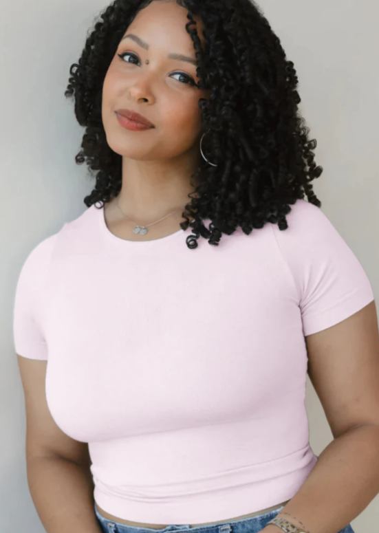 Short Sleeve Waist Length Top - 10 Color Options