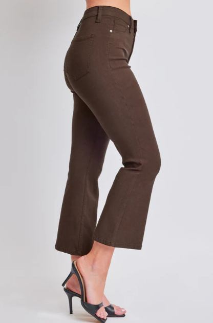 Cocoa Hyperstretch Cropped Kick Flare Pant