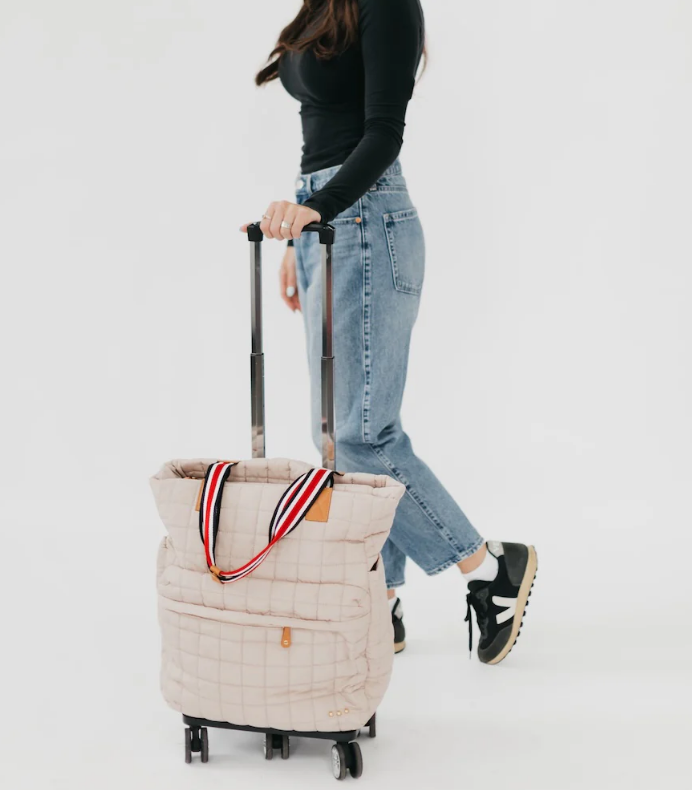 Tenley Quilted Tote Roller Bag - 6 Color Options