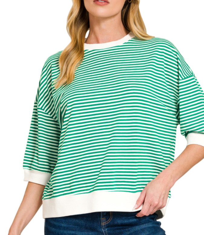 Striped Top - 4 Color Options