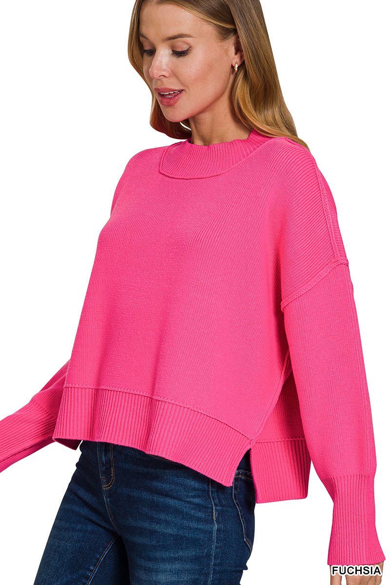 Drop Shoulder Sweater - 2 Color Options
