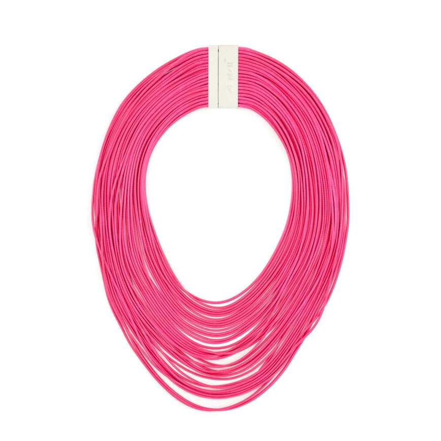 Hot Pink Tight Rope Necklace
