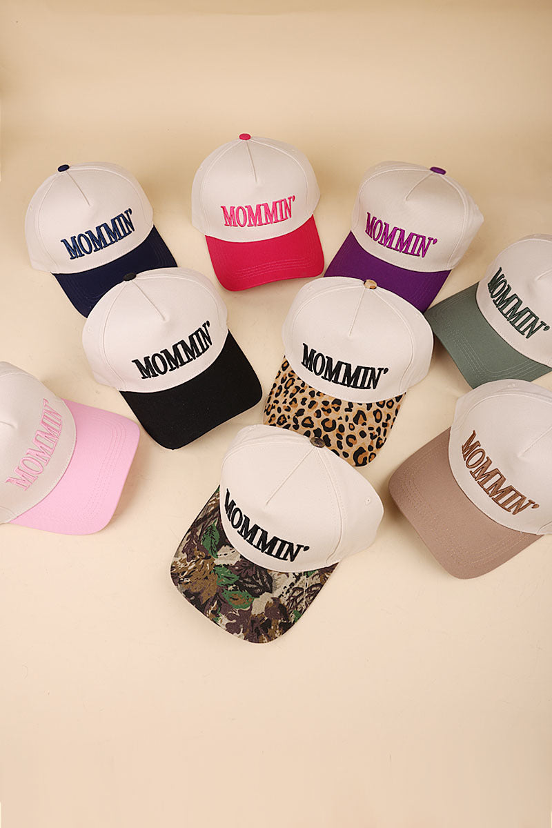 Two-Tone "Mommin'" Hat - 8 Color Options