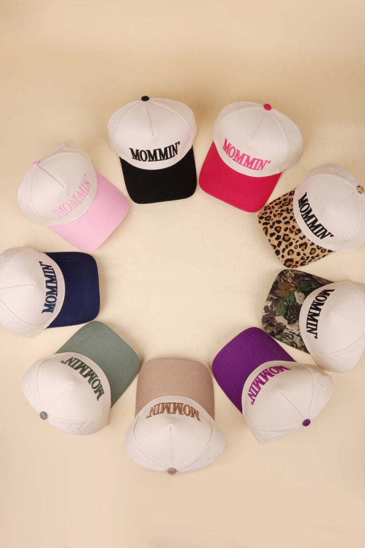 Two-Tone "Mommin'" Hat - 8 Color Options