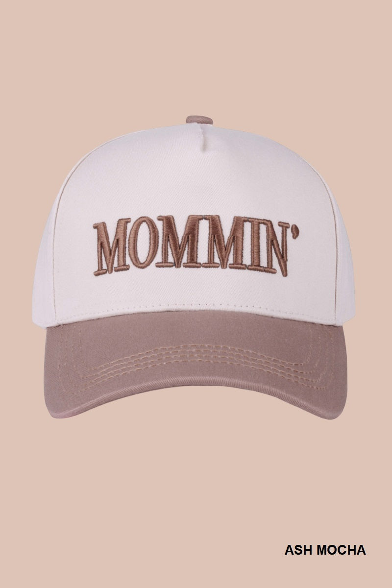 Two-Tone "Mommin'" Hat - 8 Color Options