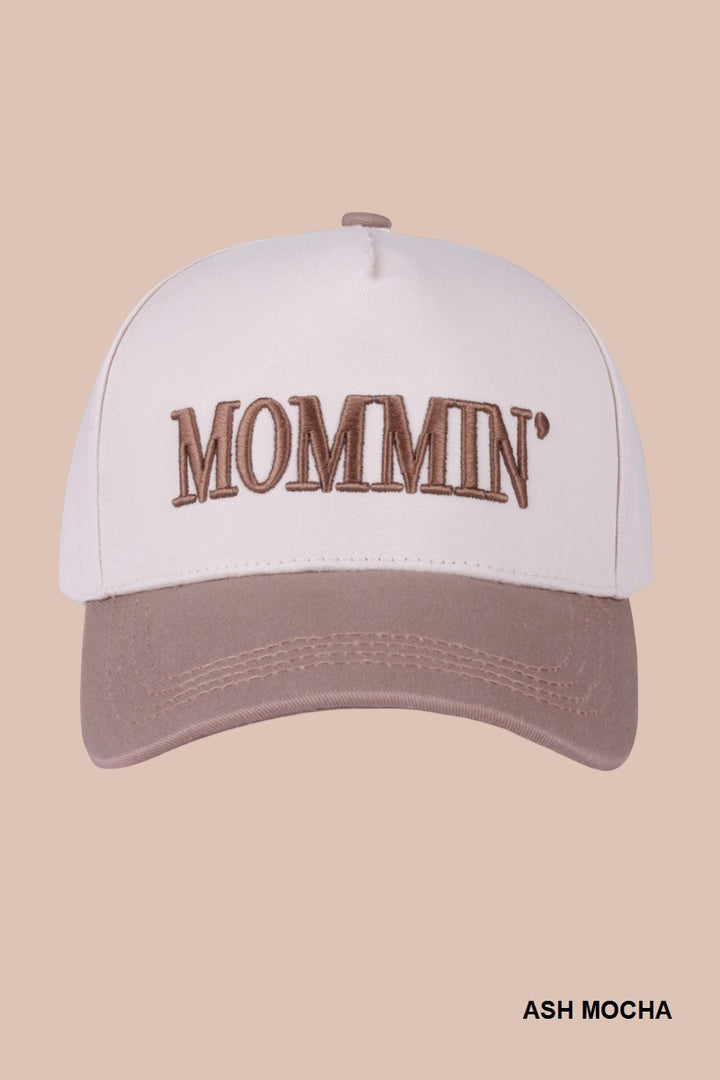 Two-Tone "Mommin'" Hat - 8 Color Options