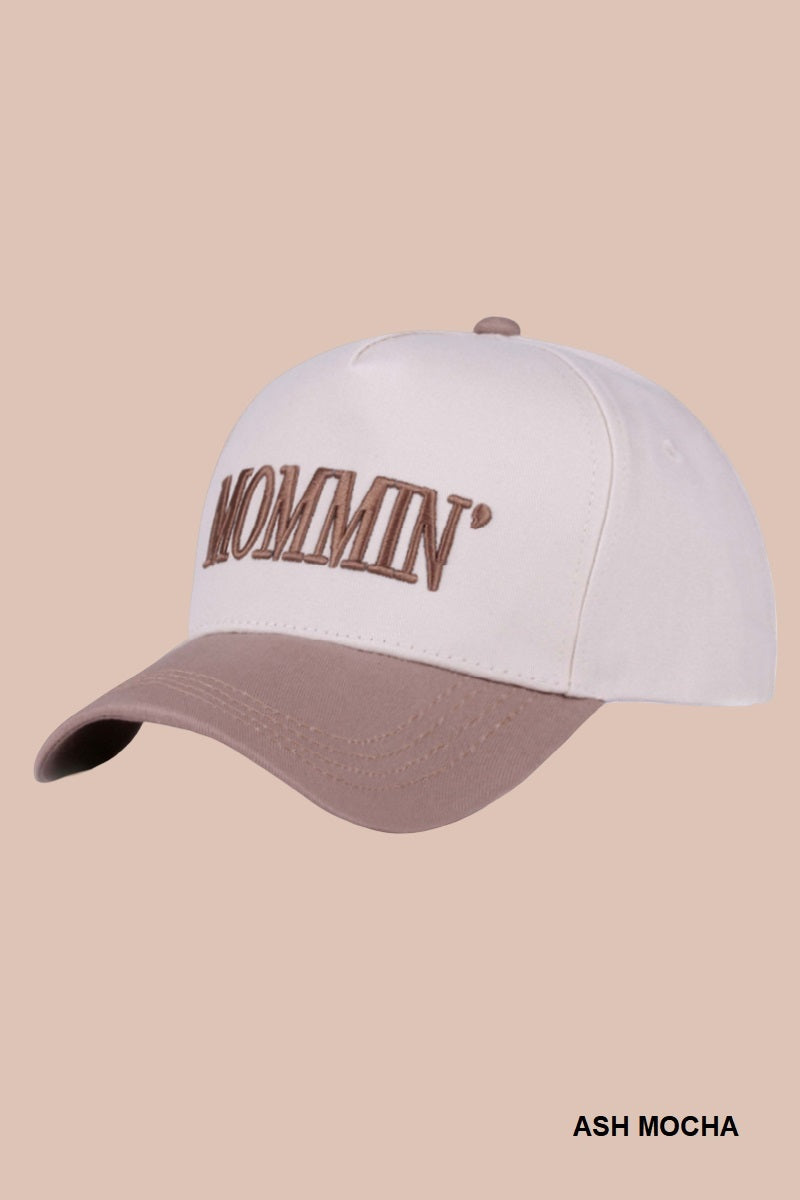 Two-Tone "Mommin'" Hat - 8 Color Options