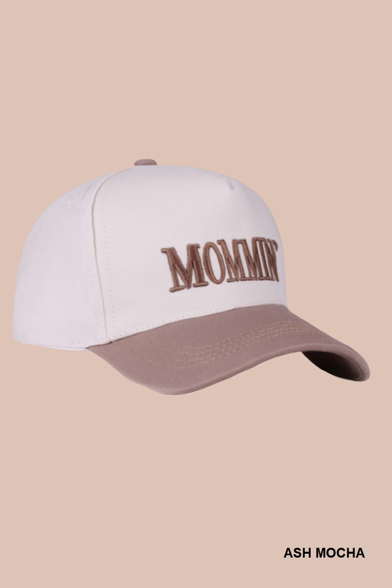 Two-Tone "Mommin'" Hat - 8 Color Options