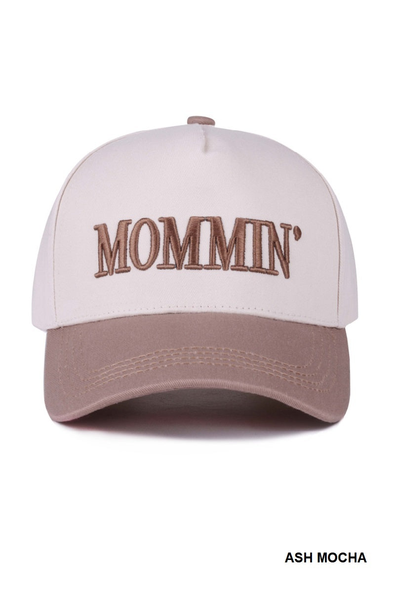 Two-Tone "Mommin'" Hat - 8 Color Options