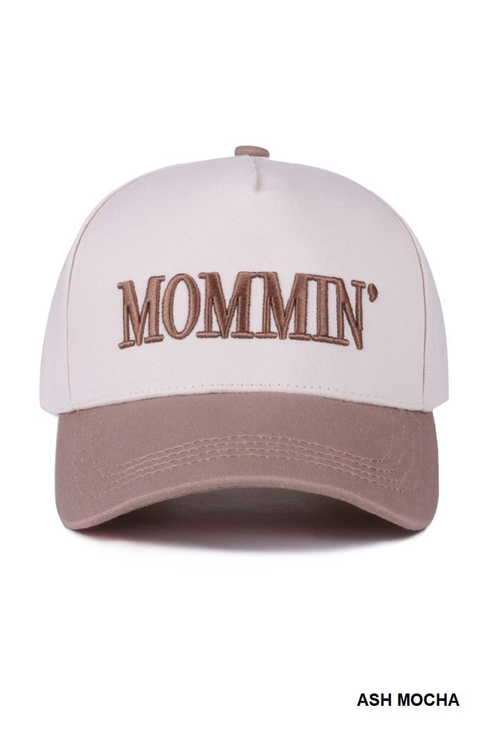 Two-Tone "Mommin'" Hat - 8 Color Options