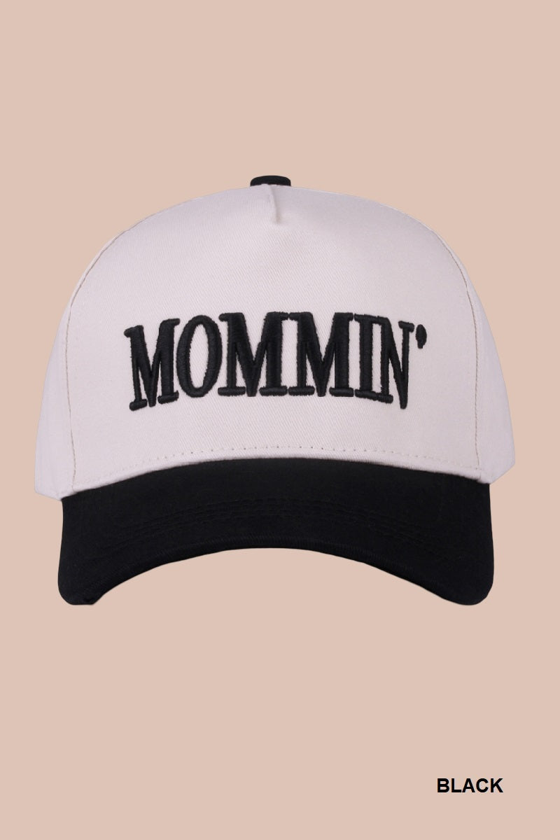 Two-Tone "Mommin'" Hat - 8 Color Options