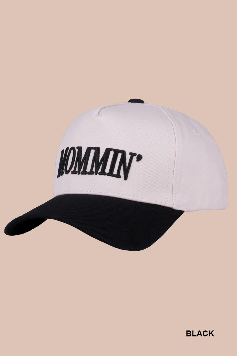 Two-Tone "Mommin'" Hat - 8 Color Options