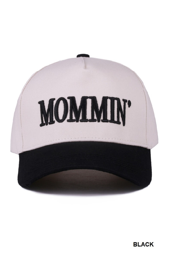 Two-Tone "Mommin'" Hat - 8 Color Options