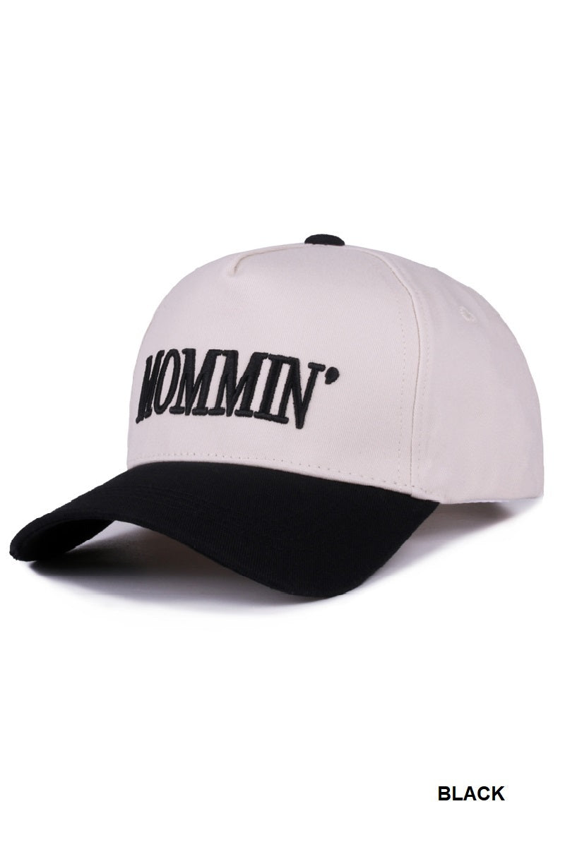 Two-Tone "Mommin'" Hat - 8 Color Options
