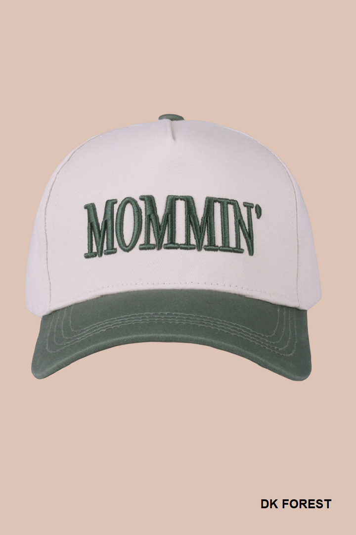 Two-Tone "Mommin'" Hat - 8 Color Options