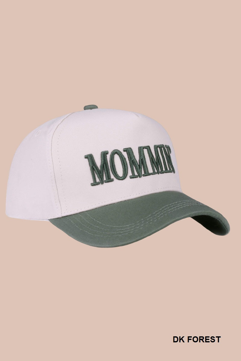 Two-Tone "Mommin'" Hat - 8 Color Options