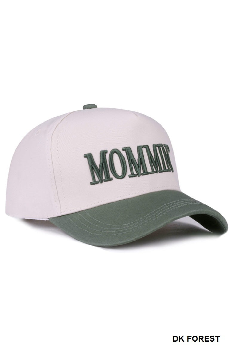 Two-Tone "Mommin'" Hat - 8 Color Options