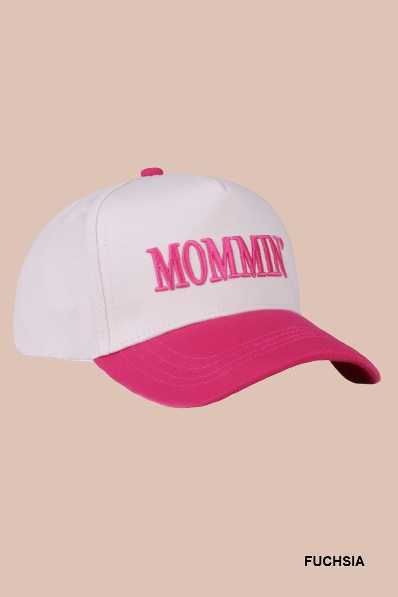 Two-Tone "Mommin'" Hat - 8 Color Options