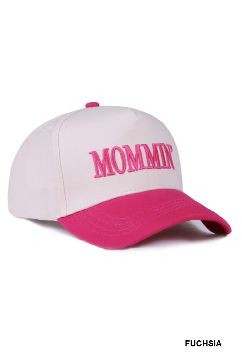 Two-Tone "Mommin'" Hat - 8 Color Options