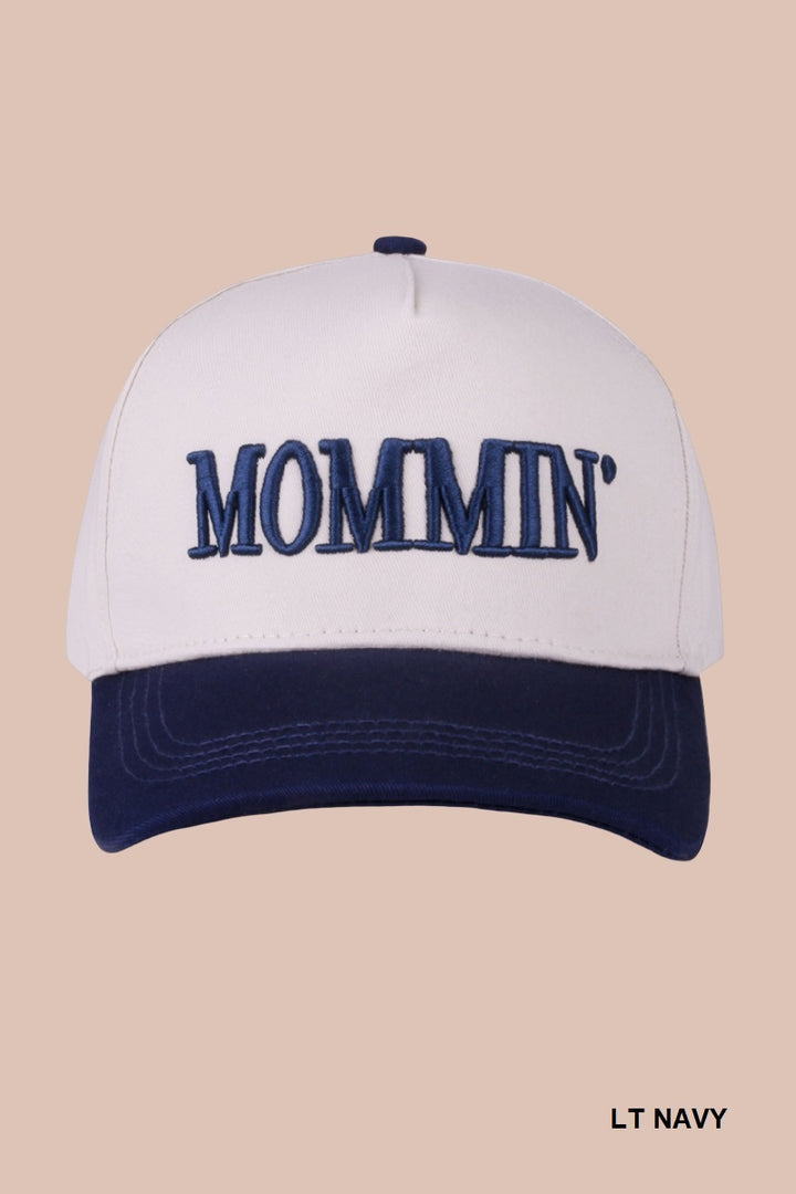 Two-Tone "Mommin'" Hat - 8 Color Options