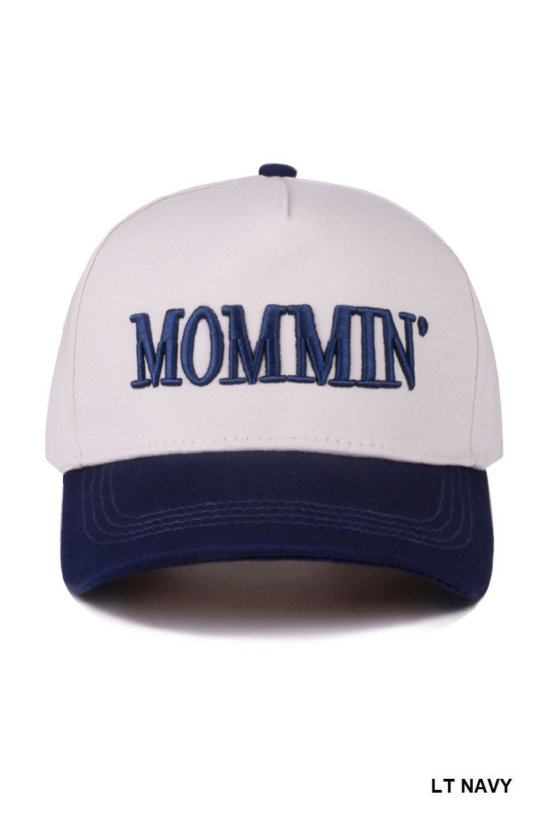 Two-Tone "Mommin'" Hat - 8 Color Options