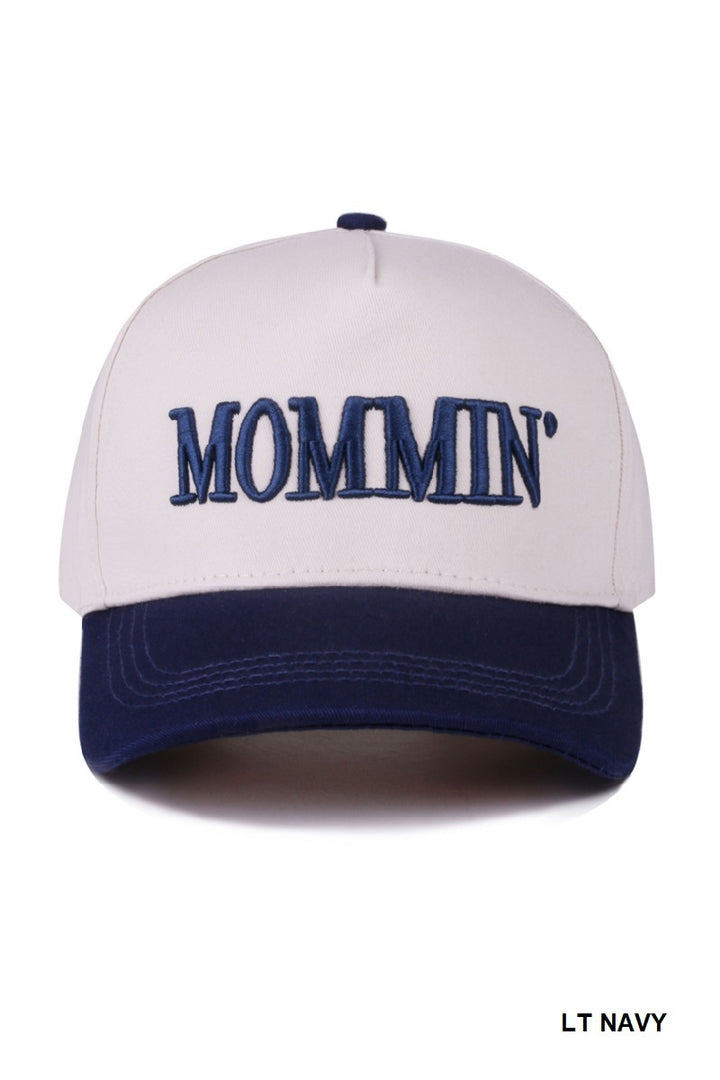 Two-Tone "Mommin'" Hat - 8 Color Options