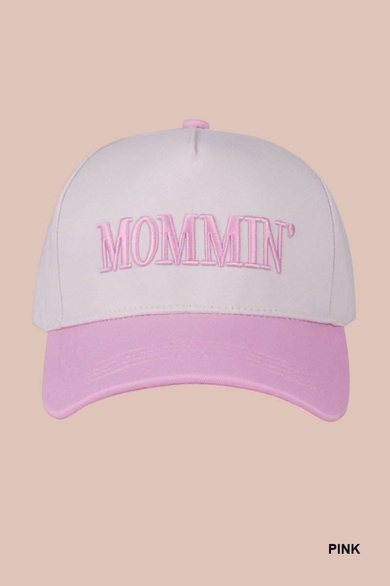 Two-Tone "Mommin'" Hat - 8 Color Options
