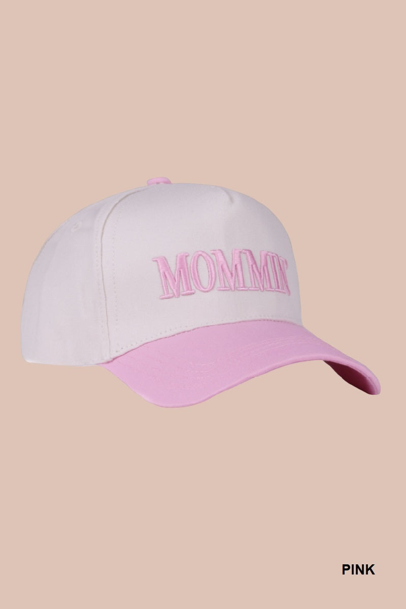 Two-Tone "Mommin'" Hat - 8 Color Options