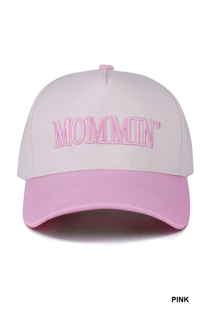 Two-Tone "Mommin'" Hat - 8 Color Options