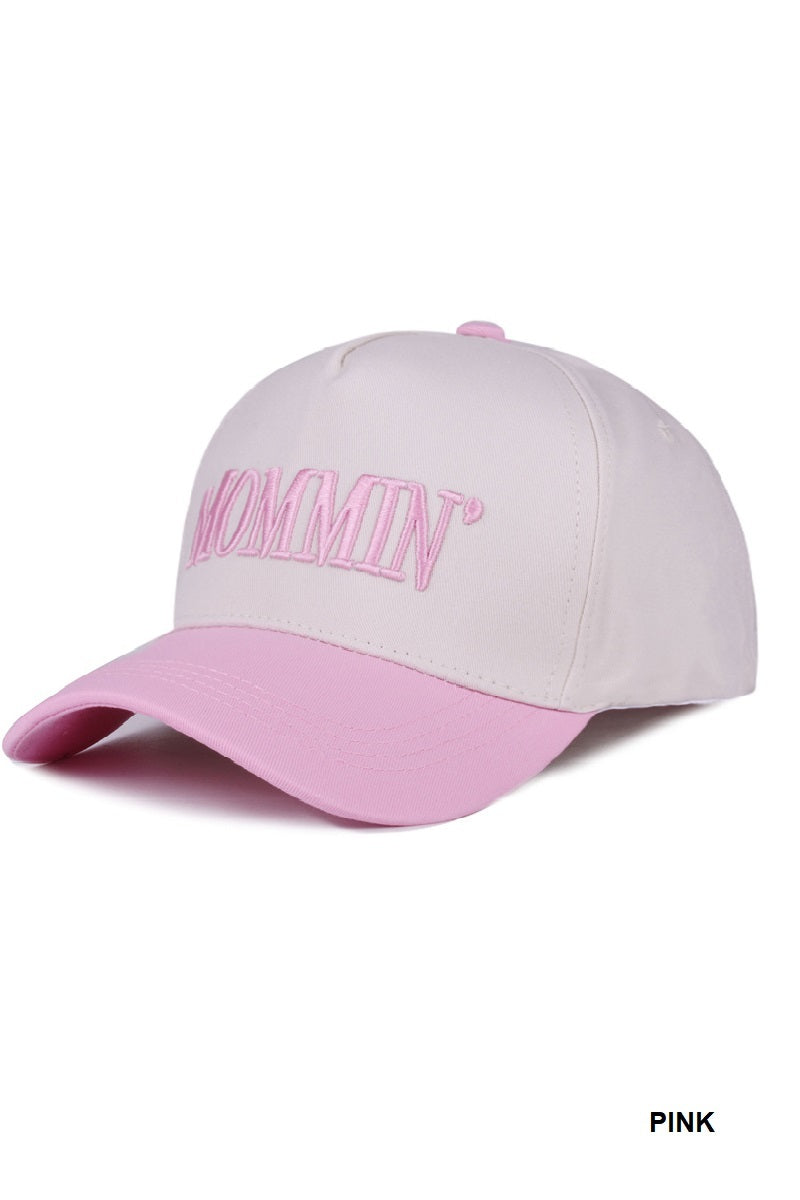 Two-Tone "Mommin'" Hat - 8 Color Options