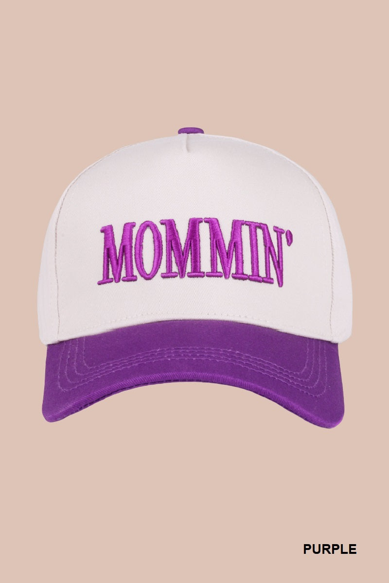 Two-Tone "Mommin'" Hat - 8 Color Options