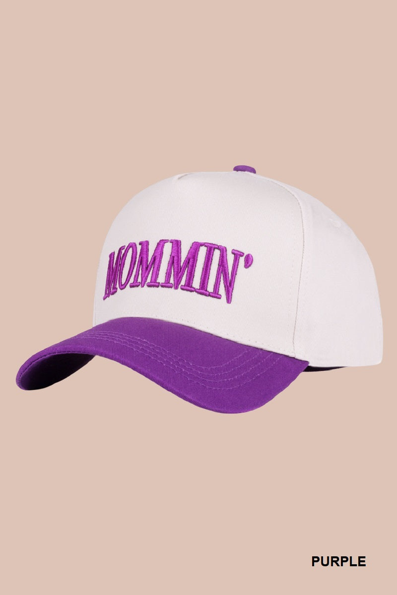 Two-Tone "Mommin'" Hat - 8 Color Options