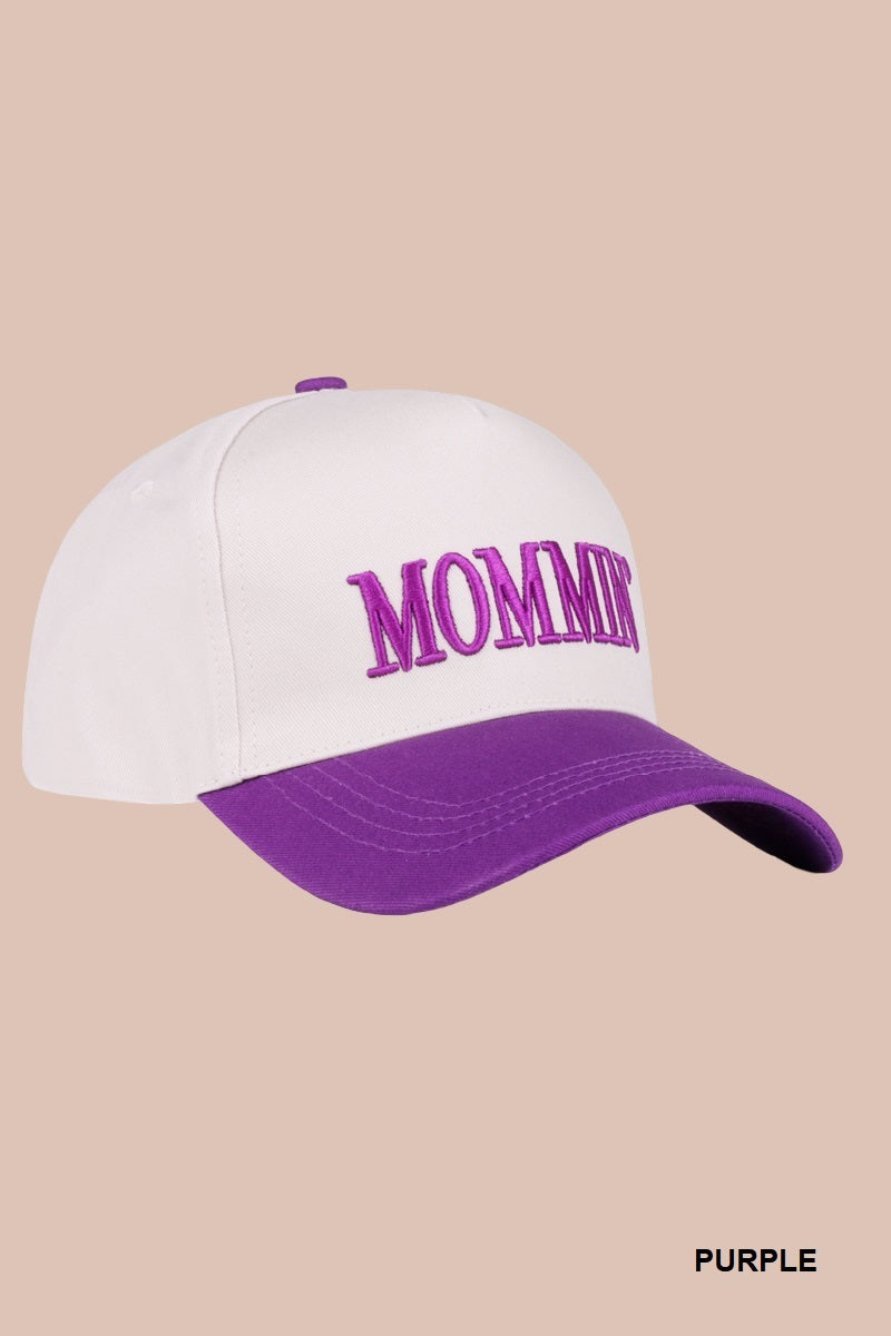 Two-Tone "Mommin'" Hat - 8 Color Options