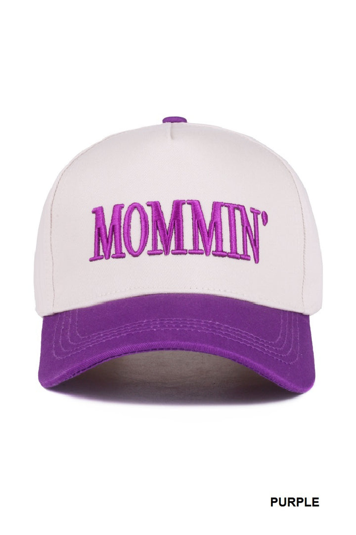 Two-Tone "Mommin'" Hat - 8 Color Options