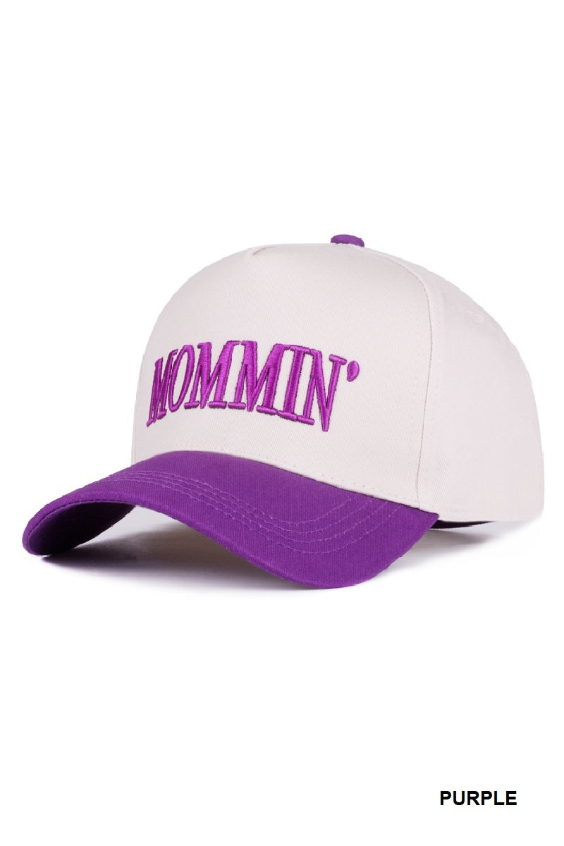 Two-Tone "Mommin'" Hat - 8 Color Options