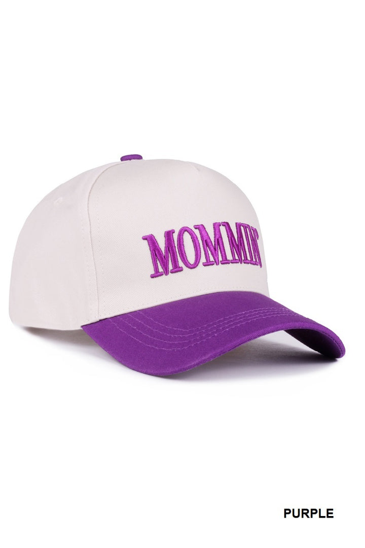 Two-Tone "Mommin'" Hat - 8 Color Options