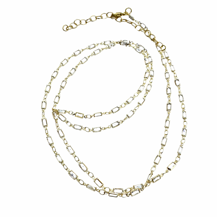 Rectangle Channel Necklace & Bracelet - 2 lengths