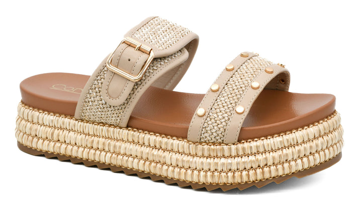 Platform Raffia Sandal - 2 Color Options