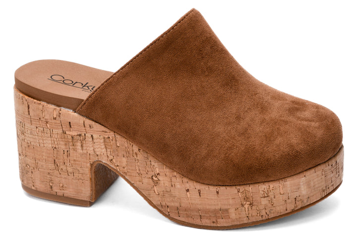 Tobacco Faux Suede Platform