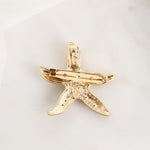 Crystal Starfish Pendant/Pin