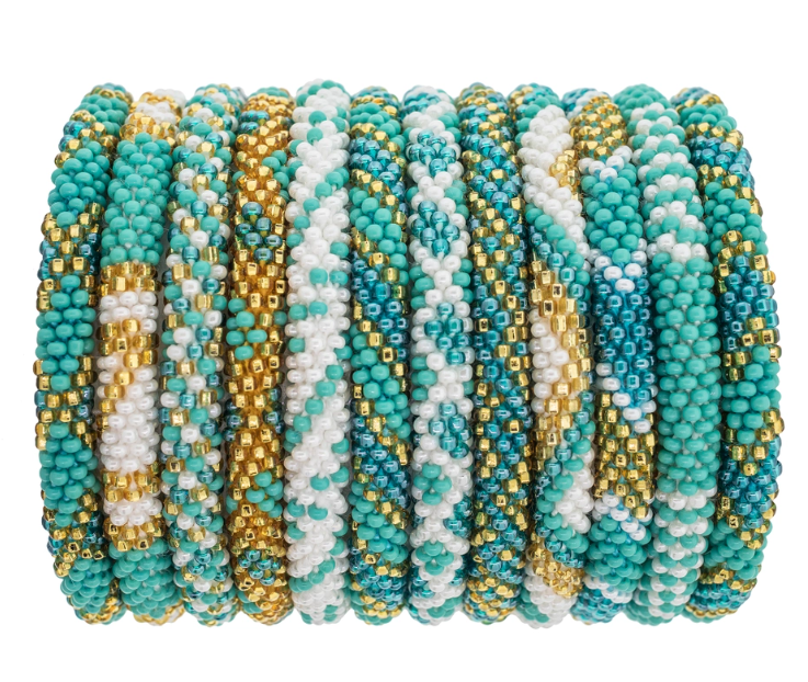 Set of 3 Roll-On Multi-Color Bracelet Stack - 5 Color Options