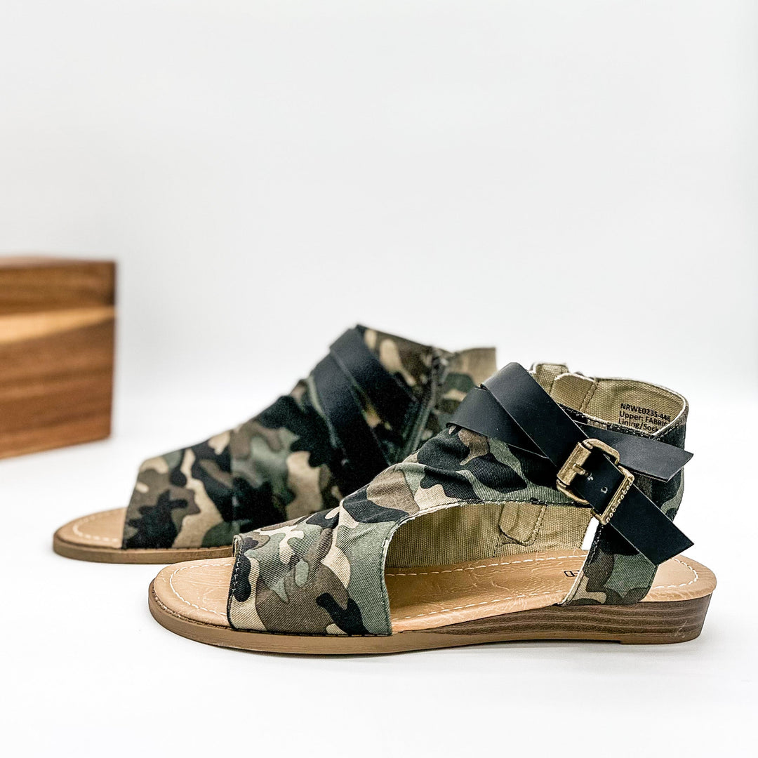 Avril Sandal in Camo - Rural Haze