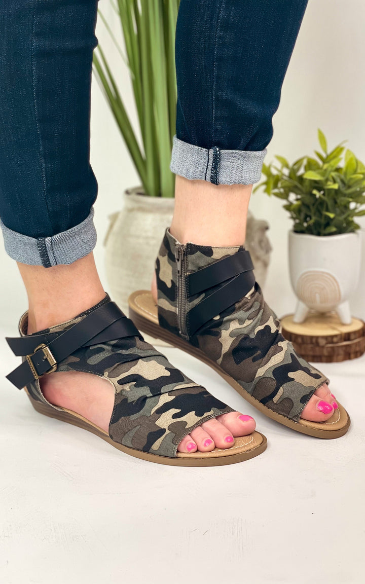 Avril Sandal in Camo - Rural Haze