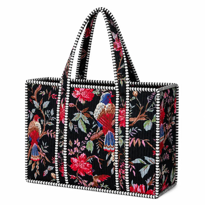 Quilted Tote Bag-3 Color Options